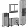 Set de muebles de baño 4 pzas madera contrachapada gris sonoma de , Muebles de baño - Ref: Foro24-3301228, Precio: 452,61 €, ...