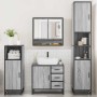 Set de muebles de baño 4 pzas madera contrachapada gris sonoma de , Muebles de baño - Ref: Foro24-3301228, Precio: 452,61 €, ...