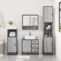 Set de muebles de baño 4 pzas madera contrachapada gris sonoma de , Muebles de baño - Ref: Foro24-3301228, Precio: 452,61 €, ...