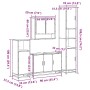 Set de muebles de baño 4 pzas madera contrachapada gris sonoma de , Muebles de baño - Ref: Foro24-3301223, Precio: 438,19 €, ...