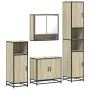 Juego de muebles de baño 4 pzas contrachapada roble sonoma de , Muebles de baño - Ref: Foro24-3301216, Precio: 337,00 €, Desc...