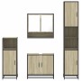 Juego de muebles de baño 4 pzas contrachapada roble sonoma de , Muebles de baño - Ref: Foro24-3301216, Precio: 337,00 €, Desc...