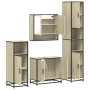 Juego de muebles de baño 4 pzas contrachapada roble sonoma de , Muebles de baño - Ref: Foro24-3301216, Precio: 337,00 €, Desc...