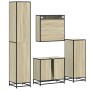 Juego de muebles de baño 4 pzas contrachapada roble sonoma de , Muebles de baño - Ref: Foro24-3301216, Precio: 337,00 €, Desc...
