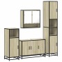 Juego de muebles de baño 4 pzas contrachapada roble sonoma de , Muebles de baño - Ref: Foro24-3301221, Precio: 404,71 €, Desc...
