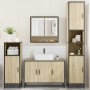 Juego de muebles de baño 4 pzas contrachapada roble sonoma de , Muebles de baño - Ref: Foro24-3301221, Precio: 404,71 €, Desc...