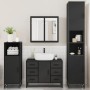 Juego de muebles de baño 4 pzas madera contrachapada negro de , Muebles de baño - Ref: Foro24-3301200, Precio: 465,28 €, Desc...
