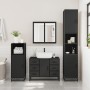 Juego de muebles de baño 4 pzas madera contrachapada negro de , Muebles de baño - Ref: Foro24-3301200, Precio: 465,28 €, Desc...
