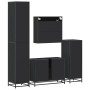 Juego de muebles de baño 4 pzas madera contrachapada negro de , Muebles de baño - Ref: Foro24-3301200, Precio: 465,28 €, Desc...