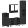 Juego de muebles de baño 4 pzas madera contrachapada negro de , Muebles de baño - Ref: Foro24-3301240, Precio: 429,26 €, Desc...