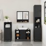 Juego de muebles de baño 4 pzas madera contrachapada negro de , Muebles de baño - Ref: Foro24-3301240, Precio: 429,26 €, Desc...