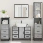 Set de muebles de baño 4 pzas madera contrachapada gris sonoma de , Muebles de baño - Ref: Foro24-3301263, Precio: 464,86 €, ...