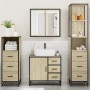 Juego de muebles de baño 4 pzas contrachapada roble sonoma de , Muebles de baño - Ref: Foro24-3301256, Precio: 347,57 €, Desc...