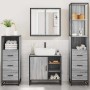 Set de muebles de baño 4 pzas madera contrachapada gris sonoma de , Muebles de baño - Ref: Foro24-3301268, Precio: 356,66 €, ...