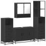 Juego de muebles de baño 4 pzas madera contrachapada negro de , Muebles de baño - Ref: Foro24-3301280, Precio: 361,91 €, Desc...