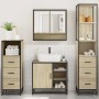 Juego de muebles de baño 4 pzas contrachapada roble sonoma de , Muebles de baño - Ref: Foro24-3301296, Precio: 329,63 €, Desc...
