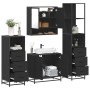 Juego de muebles de baño 4 pzas madera contrachapada negro de , Muebles de baño - Ref: Foro24-3301275, Precio: 344,12 €, Desc...
