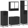 Juego de muebles de baño 4 pzas madera contrachapada negro de , Muebles de baño - Ref: Foro24-3301275, Precio: 344,12 €, Desc...