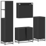 Juego de muebles de baño 4 pzas madera contrachapada negro de , Muebles de baño - Ref: Foro24-3301275, Precio: 344,12 €, Desc...