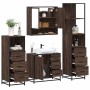 Set de muebles baño 4 pzas madera contrachapada roble marrón de , Muebles de baño - Ref: Foro24-3301289, Precio: 361,38 €, De...