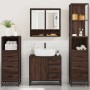 Set de muebles baño 4 pzas madera contrachapada roble marrón de , Muebles de baño - Ref: Foro24-3301289, Precio: 361,38 €, De...