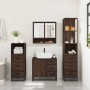 Set de muebles baño 4 pzas madera contrachapada roble marrón de , Muebles de baño - Ref: Foro24-3301289, Precio: 361,38 €, De...