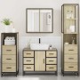 Juego de muebles de baño 4 pzas contrachapada roble sonoma de , Muebles de baño - Ref: Foro24-3301261, Precio: 427,65 €, Desc...