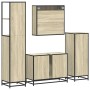Juego de muebles de baño 4 pzas contrachapada roble sonoma de , Muebles de baño - Ref: Foro24-3301261, Precio: 427,65 €, Desc...
