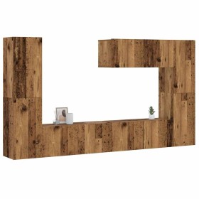 Muebles de TV de pared 7 uds madera vieja madera de ingeniería de , Muebles TV - Ref: Foro24-3328979, Precio: 246,83 €, Descu...