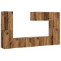 Muebles de TV de pared 7 uds madera vieja madera de ingeniería de , Muebles TV - Ref: Foro24-3328979, Precio: 246,83 €, Descu...