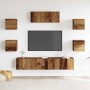 Mueble para TV de pared madera vieja 5 piezas de , Muebles TV - Ref: Foro24-3329207, Precio: 202,34 €, Descuento: %