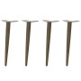 Patas para mesa de centro cónicas 4 uds acero natural 30-31cm de , Patas para mesas - Ref: Foro24-4012511, Precio: 37,84 €, D...
