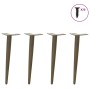 Patas para mesa de centro cónicas 4 uds acero natural 30-31cm de , Patas para mesas - Ref: Foro24-4012511, Precio: 37,84 €, D...