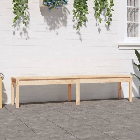 Banco de jardín de 2 plazas madera maciza pino 203,5x44x45 cm de vidaXL, Bancos de jardín - Ref: Foro24-824018, Precio: 89,84...