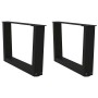 Patas para mesa de comedor forma V 2 uds negro 50x(30-31,3) cm de , Patas para mesas - Ref: Foro24-4012608, Precio: 60,81 €, ...