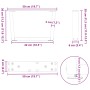 Patas para mesa de comedor forma V 2 uds negro 50x(30-31,3) cm de , Patas para mesas - Ref: Foro24-4012608, Precio: 60,81 €, ...