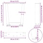 Patas para mesa de comedor en forma de V 2 uds acero natural de , Patas para mesas - Ref: Foro24-4012603, Precio: 45,65 €, De...