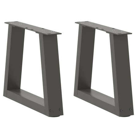 Patas para mesa comedor forma V 2 uds antracita 40x(30-31,3) cm de , Patas para mesas - Ref: Foro24-4012526, Precio: 49,31 €,...