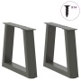 Patas para mesa comedor forma V 2 uds antracita 40x(30-31,3) cm de , Patas para mesas - Ref: Foro24-4012526, Precio: 49,31 €,...