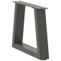 Patas para mesa comedor forma V 2 uds antracita 40x(30-31,3) cm de , Patas para mesas - Ref: Foro24-4012526, Precio: 49,31 €,...