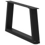 Patas para mesa de comedor forma V 2 uds negro 60x(30-31,3) cm de , Patas para mesas - Ref: Foro24-4012532, Precio: 64,64 €, ...