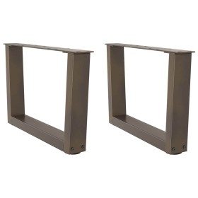 Patas para mesa de comedor en forma de V 2 uds acero natural de , Patas para mesas - Ref: Foro24-4012615, Precio: 68,45 €, De...