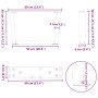 Patas para mesa de comedor en forma de V 2 uds acero natural de , Patas para mesas - Ref: Foro24-4012615, Precio: 68,45 €, De...