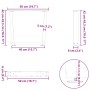 Patas para mesa de comedor forma V 2 uds blanco 50x(42-43,3) cm de , Patas para mesas - Ref: Foro24-4012629, Precio: 67,32 €,...