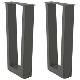 Patas para mesa de comedor en forma de V 2 uds antracita Acero de , Patas para mesas - Ref: Foro24-4012622, Precio: 54,79 €, ...