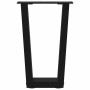 Patas para mesa de comedor en forma de V 2 uds acero negro de , Patas para mesas - Ref: Foro24-4012620, Precio: 45,33 €, Desc...