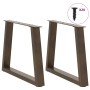 Patas para mesa de comedor forma de V 2 uds acero natural acero de , Patas para mesas - Ref: Foro24-4012551, Precio: 66,97 €,...