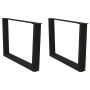 Patas para mesa de comedor forma V 2 uds negro 70x(42-43,3) cm de , Patas para mesas - Ref: Foro24-4012636, Precio: 67,09 €, ...