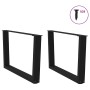 Patas para mesa de comedor forma V 2 uds negro 70x(42-43,3) cm de , Patas para mesas - Ref: Foro24-4012636, Precio: 67,09 €, ...