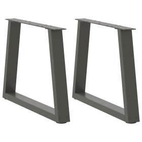 Patas para mesa de comedor en forma de V 2 uds antracita acero de , Patas para mesas - Ref: Foro24-4012558, Precio: 75,93 €, ...